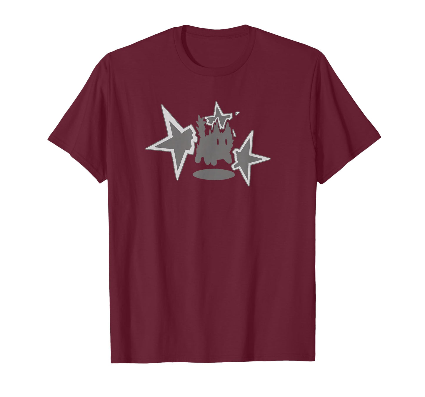 90s Y2K Scary Cat Tomcat is Scared Under Big Stary T-Shirt