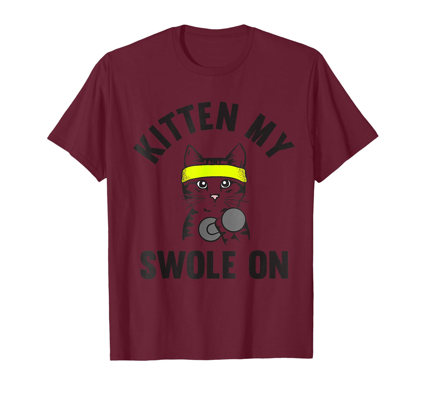 Kitten my Swole On funny Cat Lover Gym T-Shirt