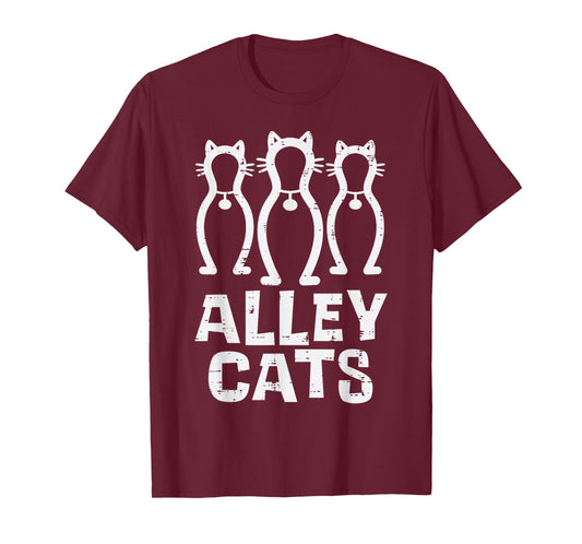 Alley Cats Bowling Team Fun Humor Bowler Player Women Ladies T-Shirt