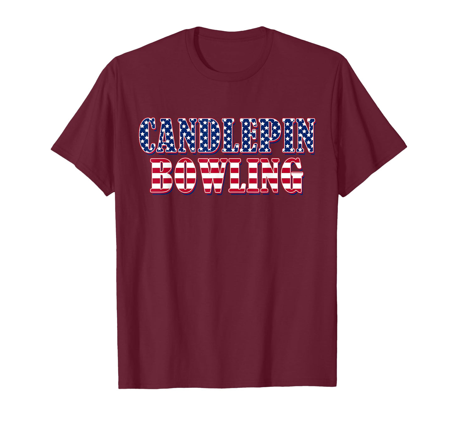 Candlepin Bowling American Flag - Candlepin Bowling T-Shirt