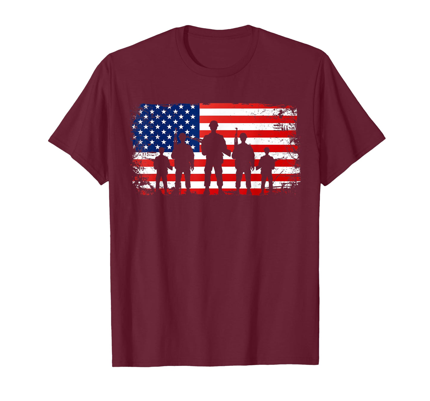 Thank You Patriotic Veteran Memorial Day 4th Of July US Flag T-Shirt