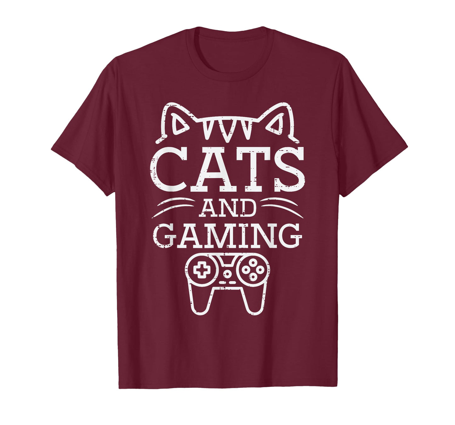Gamer Cats And Gaming Video Game Men Women Boys Girls Kids T-Shirt