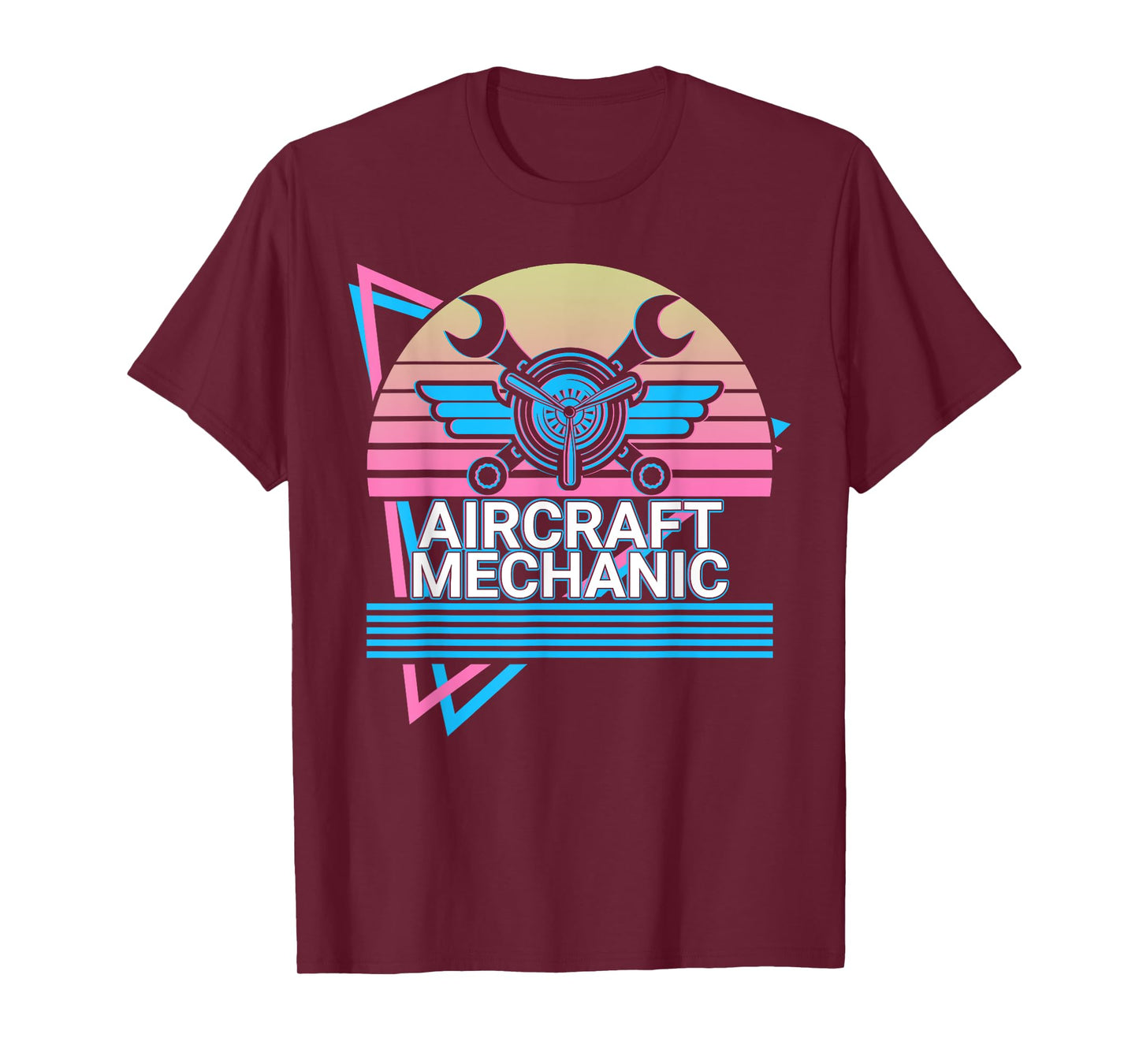 Aircraft Mechanic Aviation Retro T-Shirt