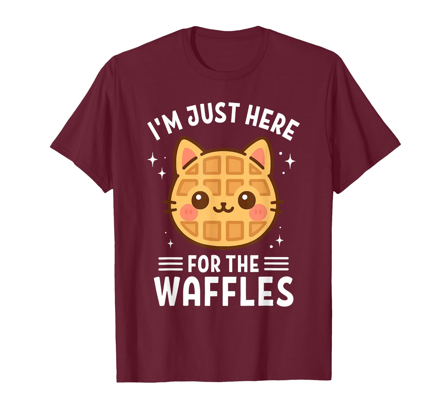 Waffle Cat Lover, I'm Just Here for The Waffles T-Shirt