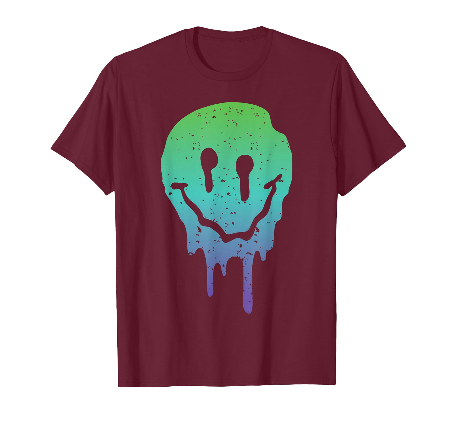 Synthwave Aesthetic Techno Music Rave Acid Face Raver T-Shirt