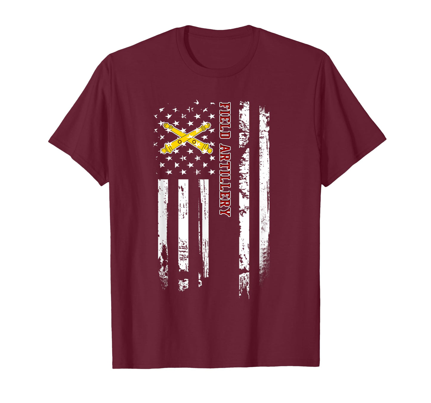 Field Artillery Veteran USA Flag Military Veterans Day Xmas Women Men T-Shirt