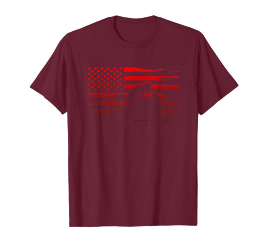 American Flag Motorcycle Clothing - Biker Motorcycle T-Shirt Small