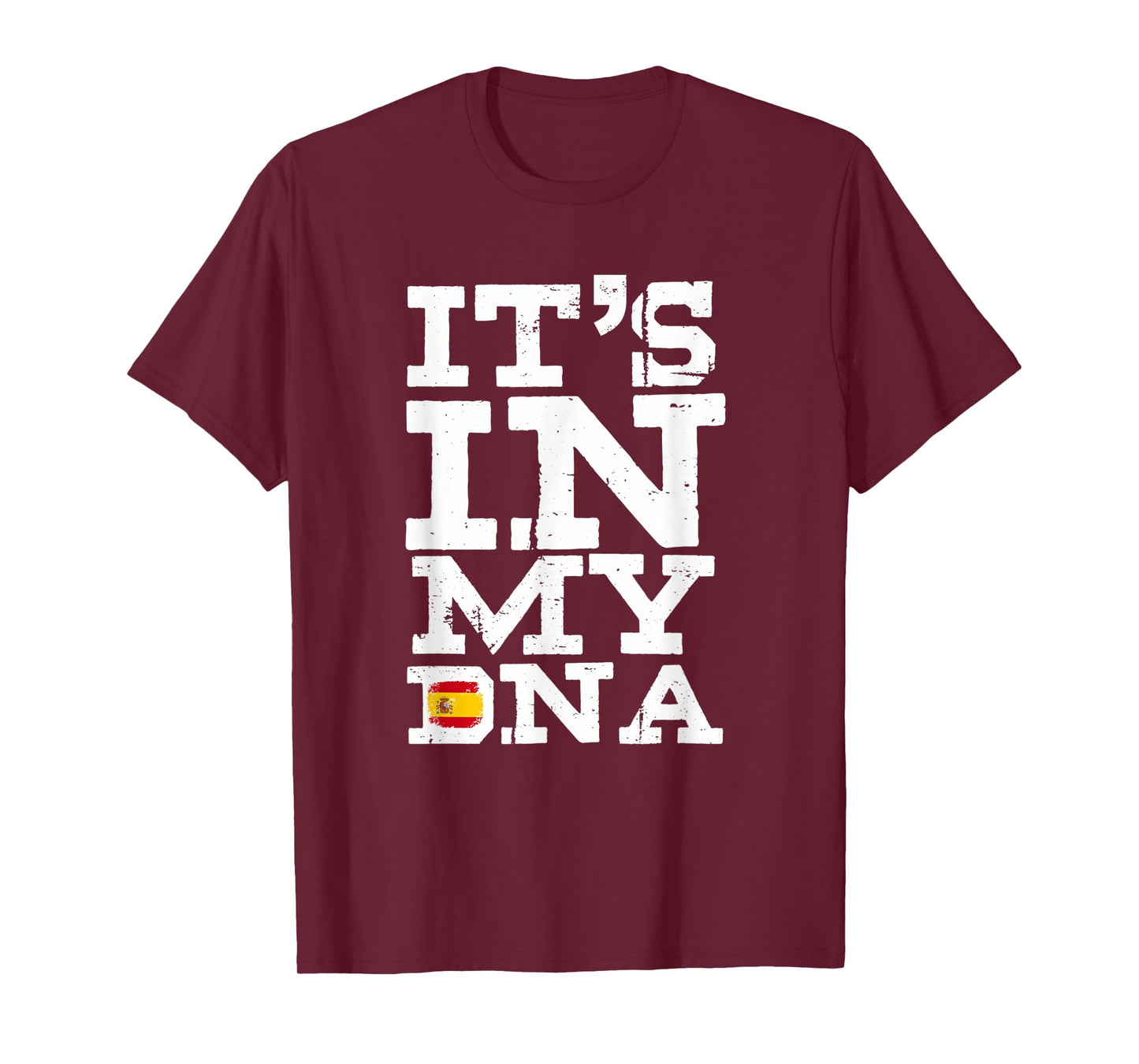It's In My DNA Spain Spanish Flag Men Women Kids T-Shirt