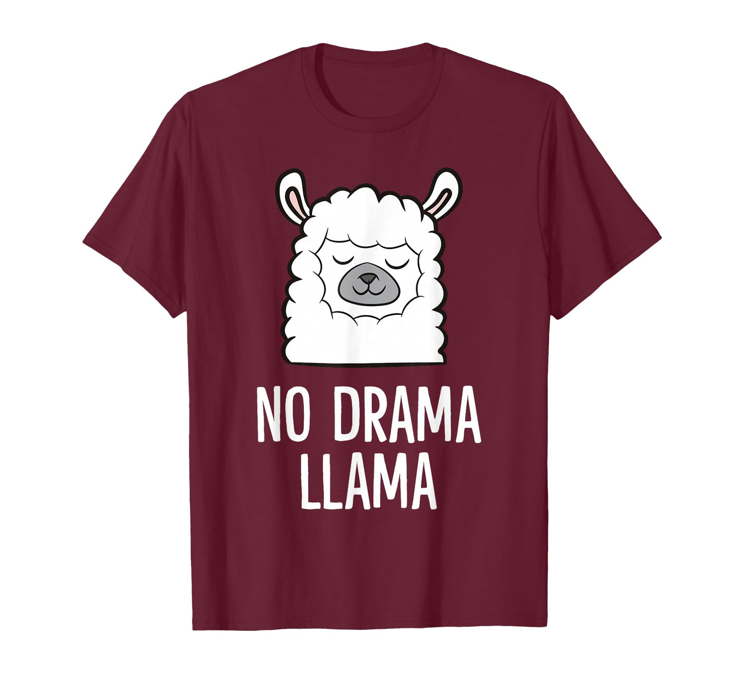 Cute No Drama Llama T-Shirt