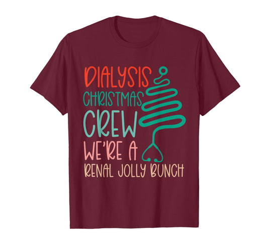 Christmas Dialysis Shirts Tech Nurse Technician Renal Joke T-Shirt