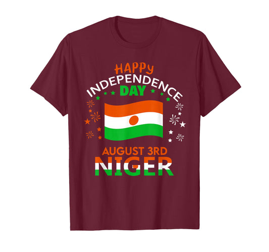 Niger 65th Independence Day Nigerien Pride Niger Flag T-Shirt