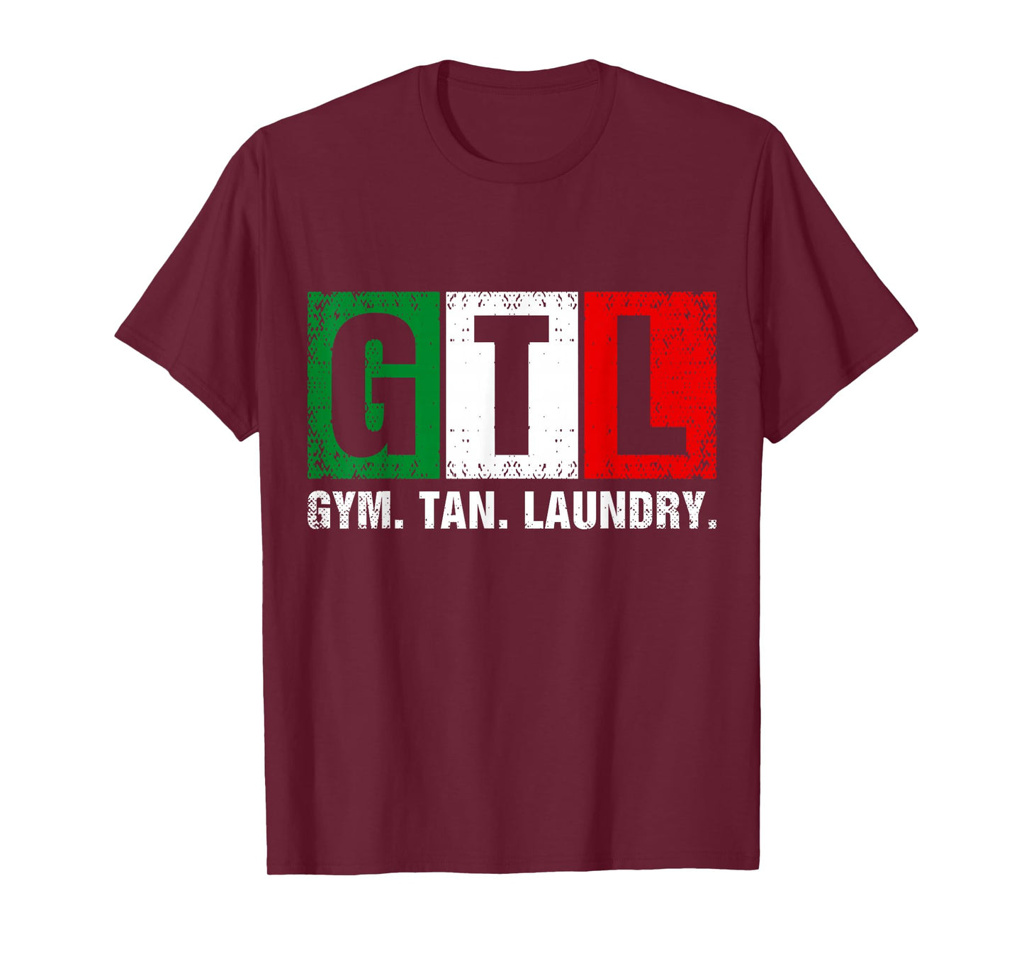 GTL Gym Tan Laundry Italian Flag T-Shirt