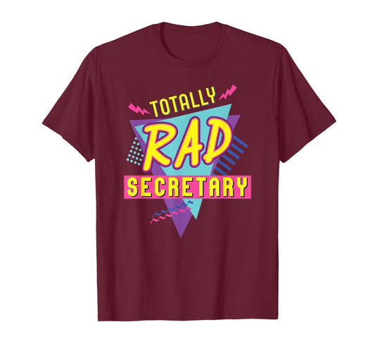 90's Totally Rad Secretary Vintage 1990s Nostalgic T-Shirt