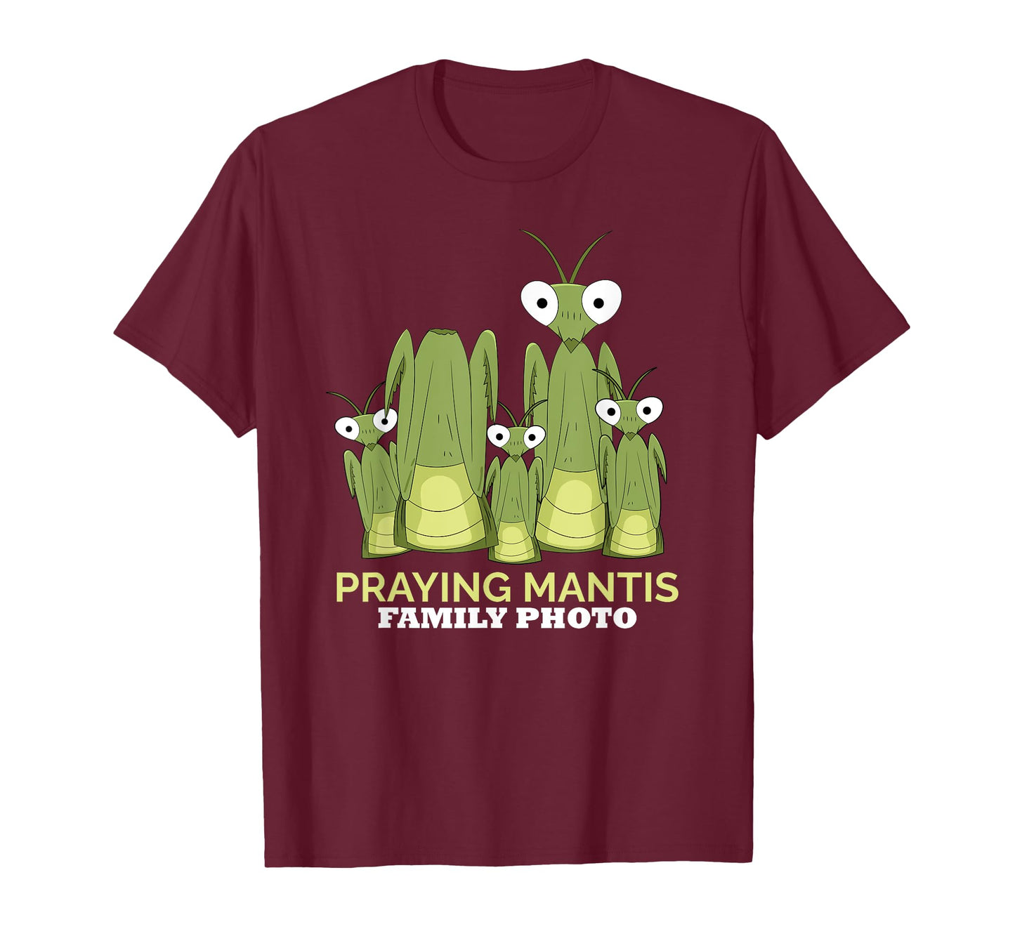 Praying Mantis Family Photo Insect Funny Praying Mantis T-Shirt