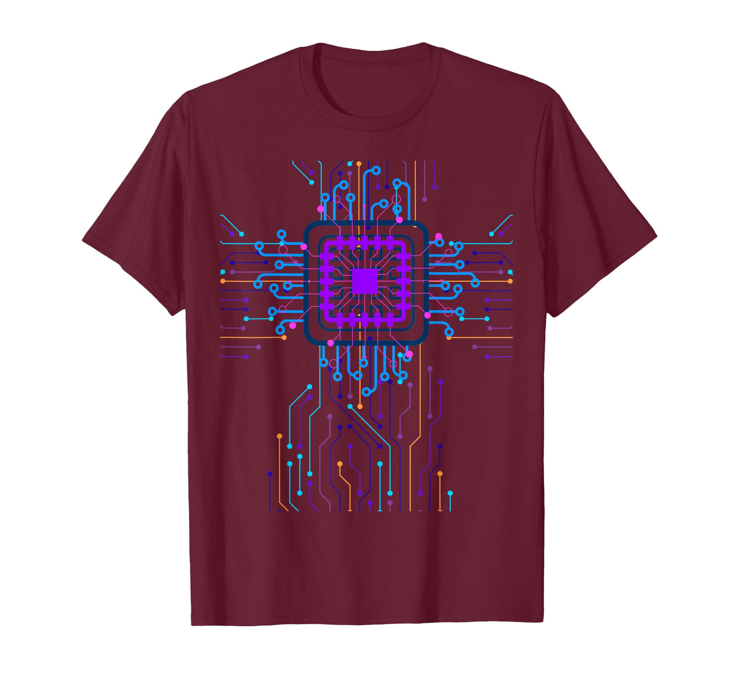 CPU PC Sci-fi Movie Tees Circuit Board Geeks Computing T-Shirt