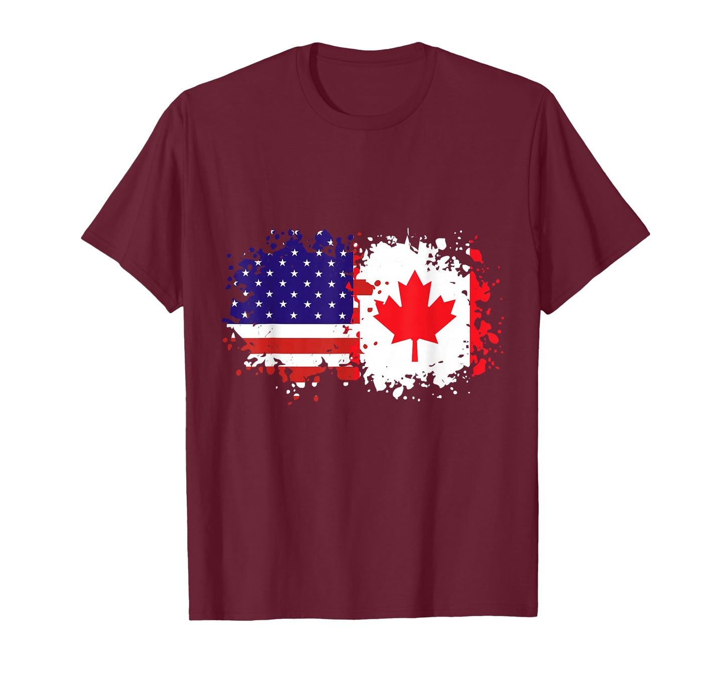 USA & Canada Together, Half Canadian, Half American T-Shirt