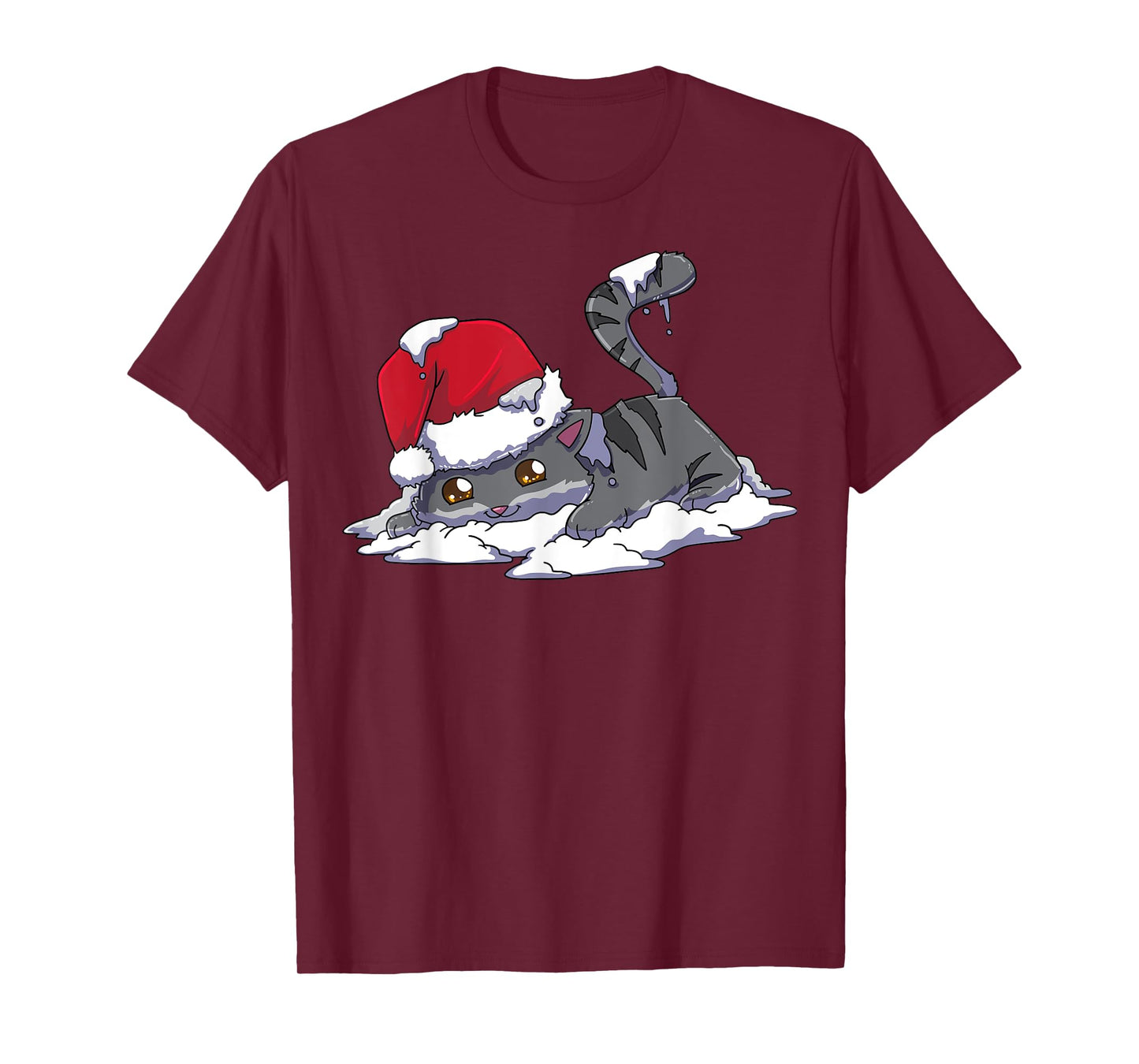Christmas Anime Kawaii Neko Cat T-Shirt