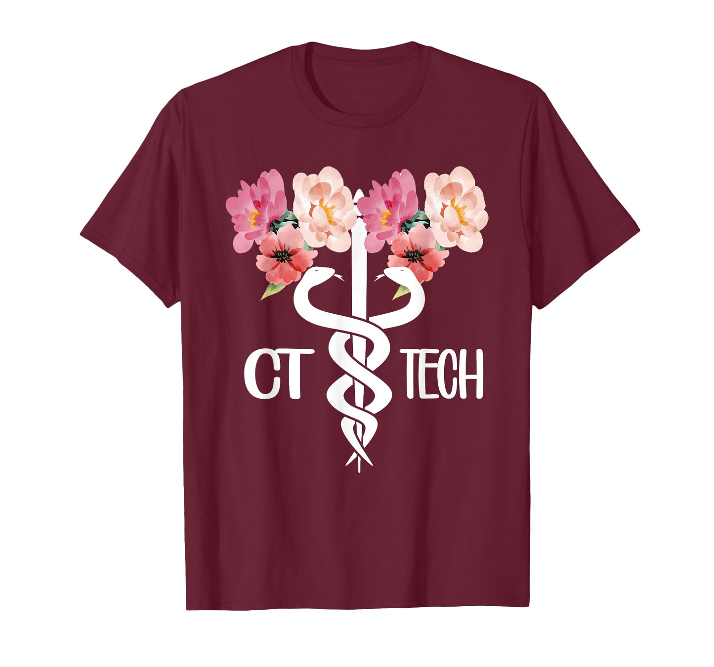 CT Tech Caduceus Computed Tomography Tech T-Shirt