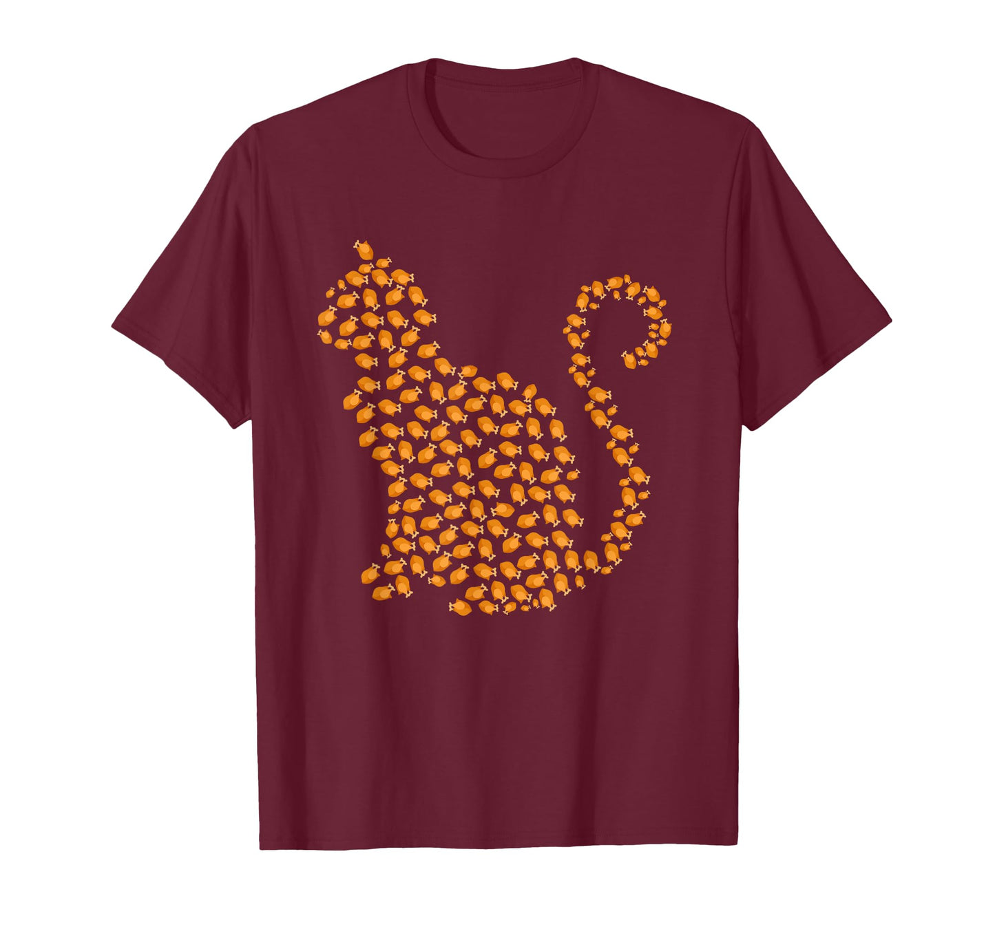 Happy Thanksgiving for Cats Lovers Funny Turkey Cat T-Shirt