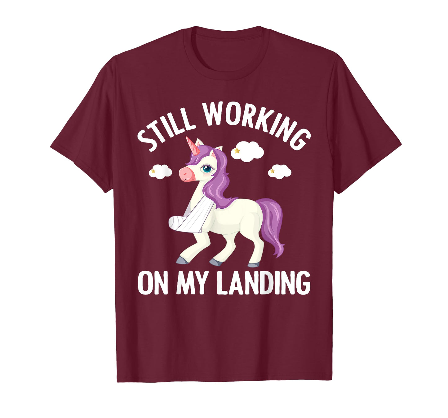 Cool Broken Arm For Men Women Broke Elbow Hand Unicorn T-Shirt