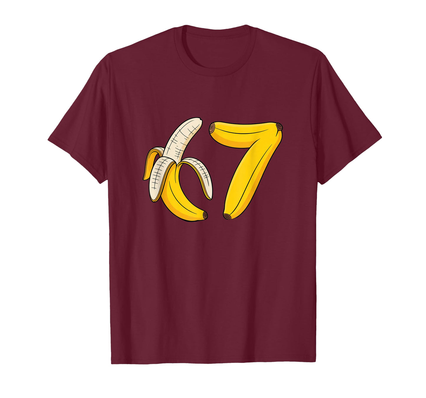 67 Banana Rizz Meme Funny Six Seven Gen Alpha Slang 6 7 T-Shirt