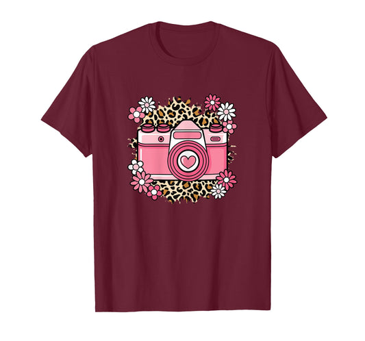 Cute Camera Photography Love Photographer Women Girls T-Shirt