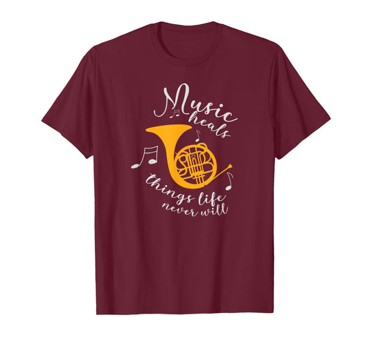 French Horn Players Musical Instrument Music Player gift fun T-Shirt