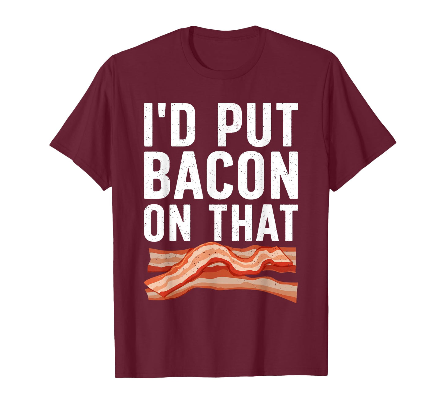 Cute Bacon Design For Men Women Kids Cured Pork Bacon Lover T-Shirt