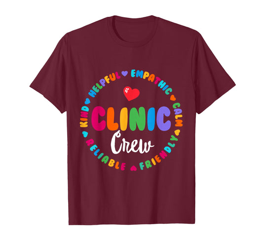 Clinic Crew For School Nurse Appreciation Week Back School T-Shirt