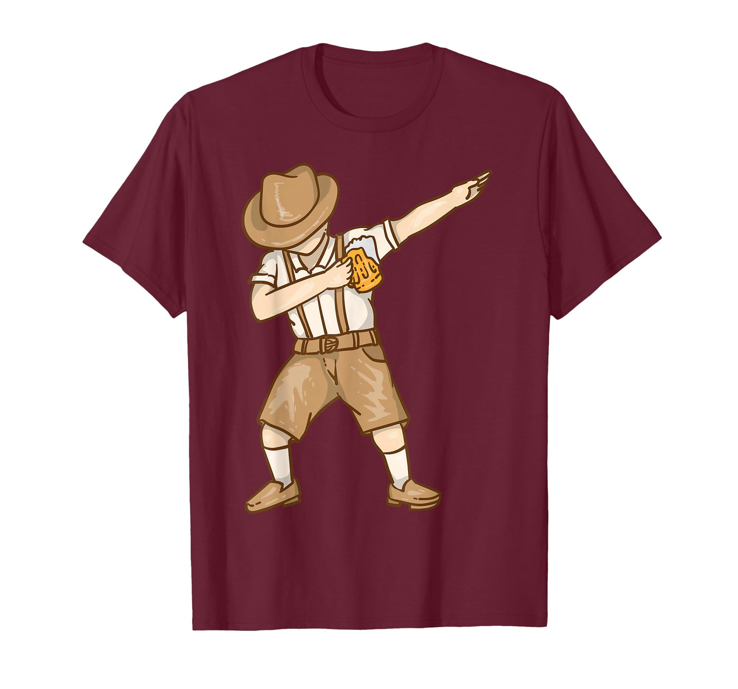 Cool Dabbing German Man with Beer Mug Shirt Oktoberfest Gift T-Shirt