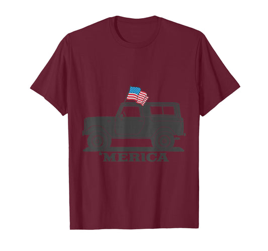 Vintage Bronco 4th of July Merica T-Shirt
