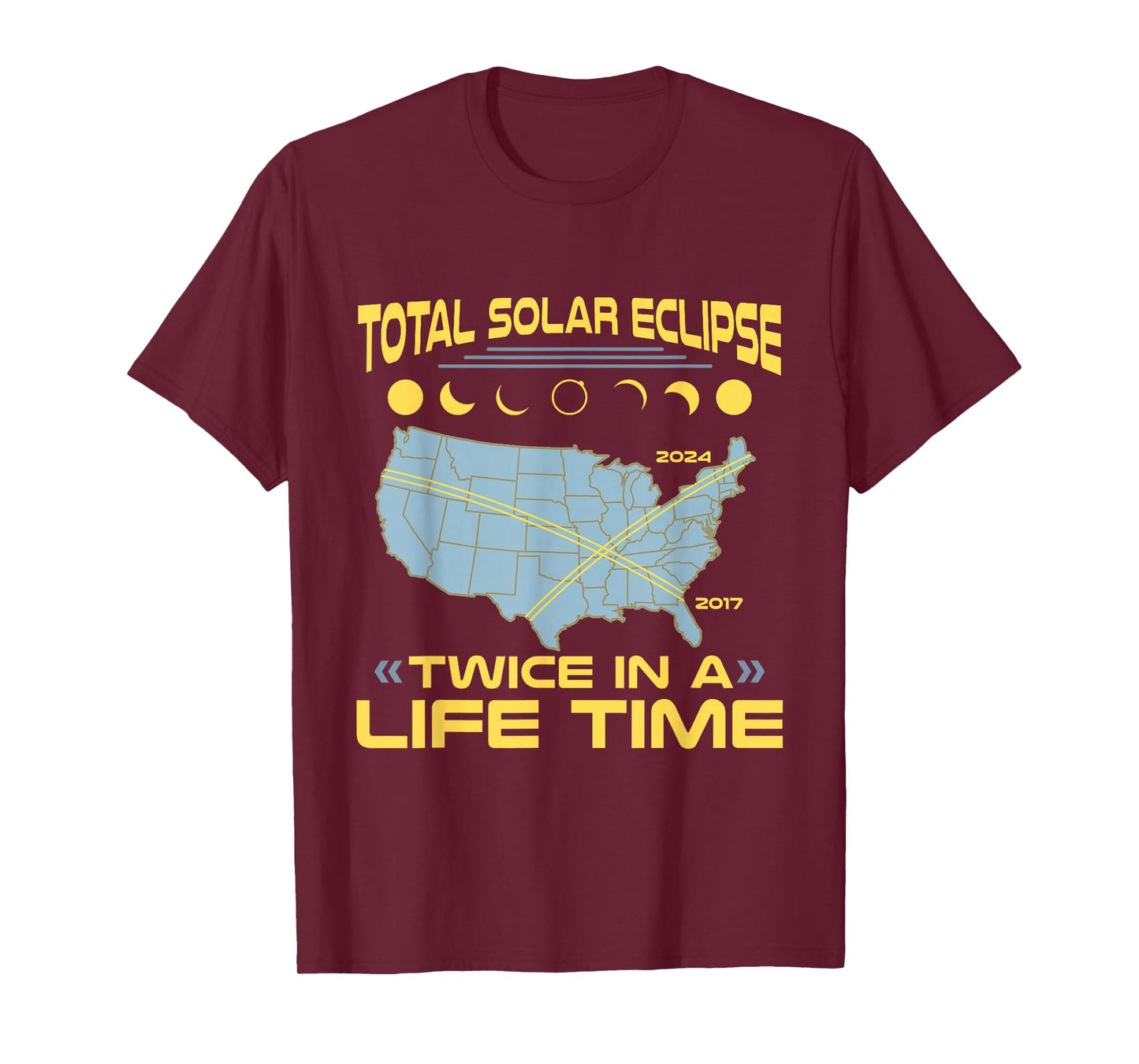 Twice in A Lifetime Solar Eclipse Shirt 2024 Total Eclipse T-Shirt