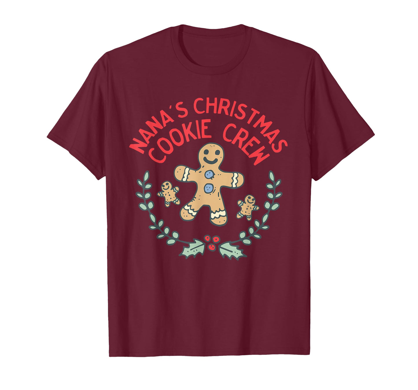 Cute Nana's Christmas Cookie Crew for Grandchildred Kids T-Shirt