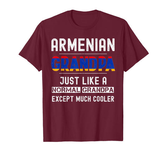 Armenian Grandpa fathers day from kids funny men birthday T-Shirt