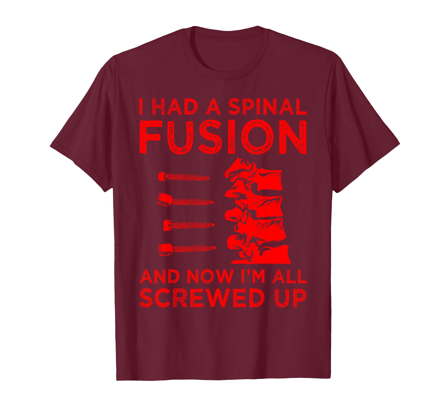 Cool Scoliosis Spinal Fusion Gift Back Surgery Recovery Gift T-Shirt