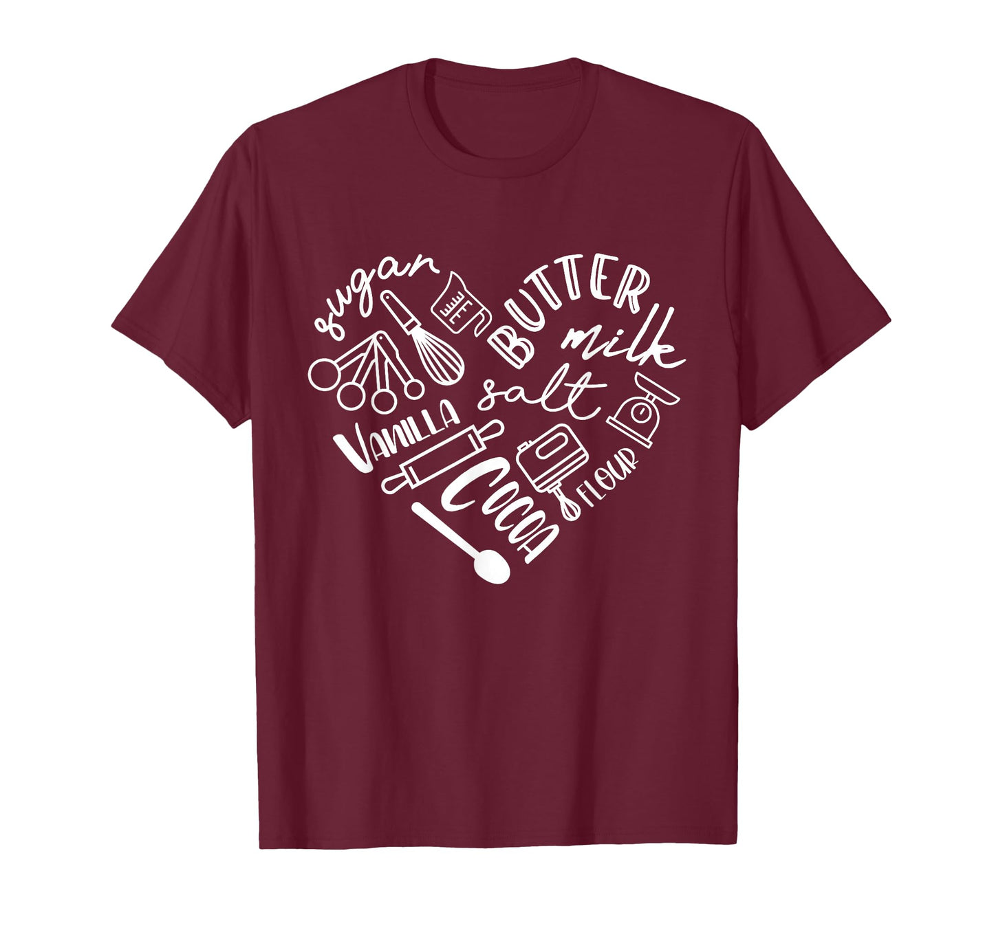 Baking Heart Shirt for Baker Pastry Chef Or Cook T-Shirt