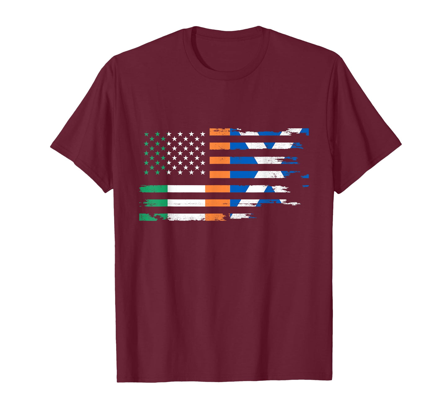 Irish Scottish American Flag of Scotland Ireland Heritage T-Shirt