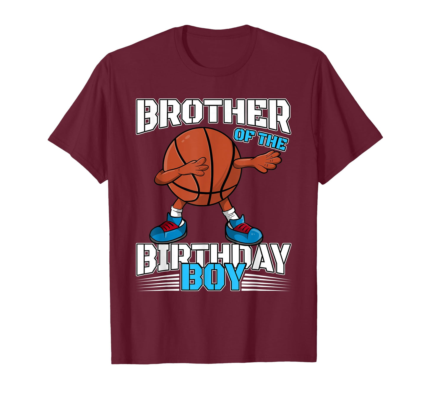 Brother of the Birthday Boy Dabbing Basketball Ball Dab Gift T-Shirt