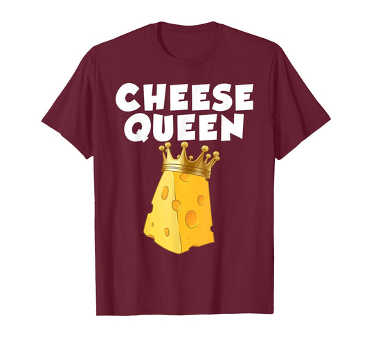 Cheese Queen Art For Women Girls Food Parmesan Cheese Lover T-Shirt