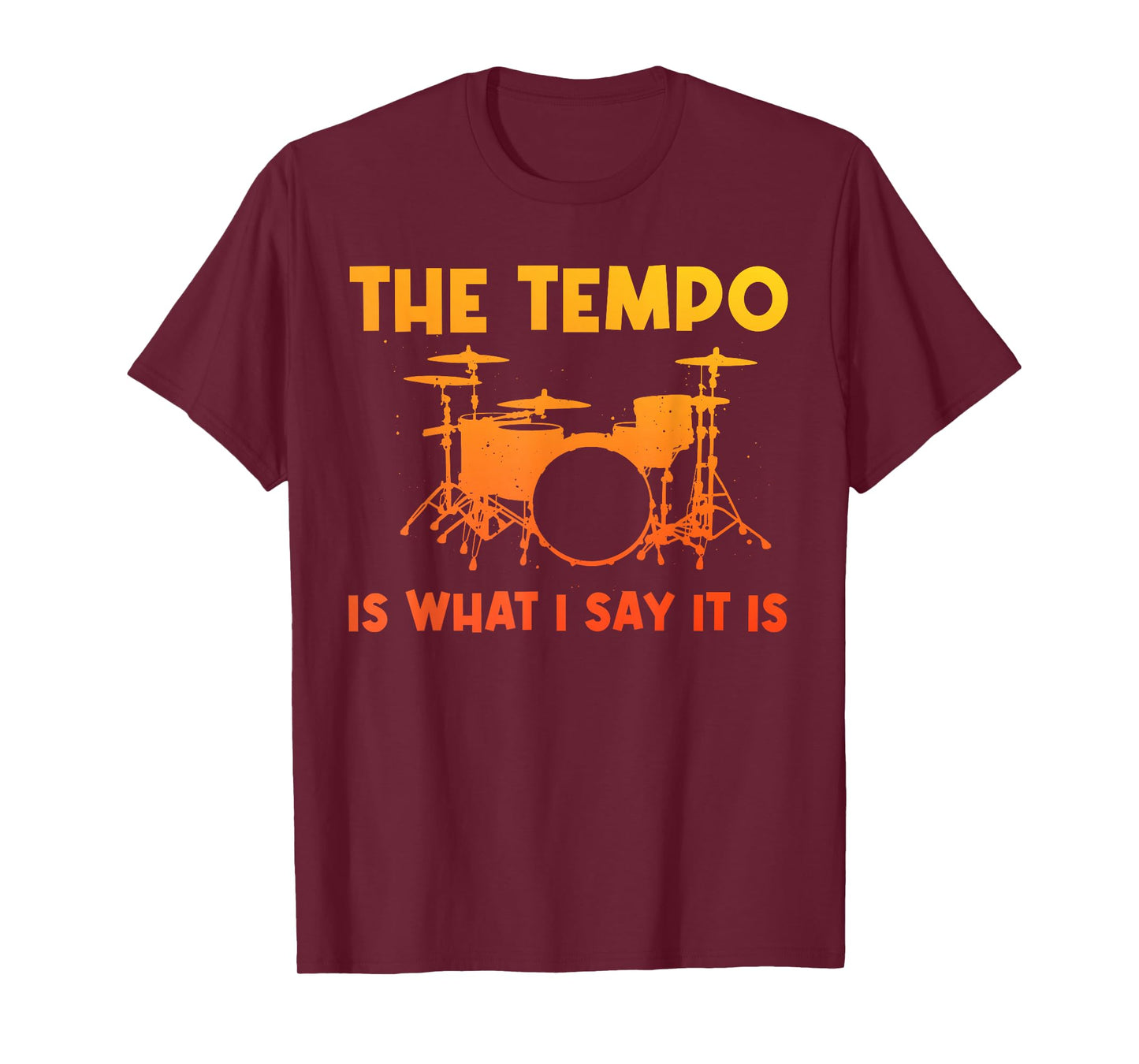 Funny Drumming Art for Men Women Drumline Drum Set Drummer T-Shirt