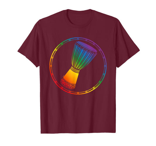 Cool Djembe Drums or African Drums Image for Djembe Drummer T-Shirt