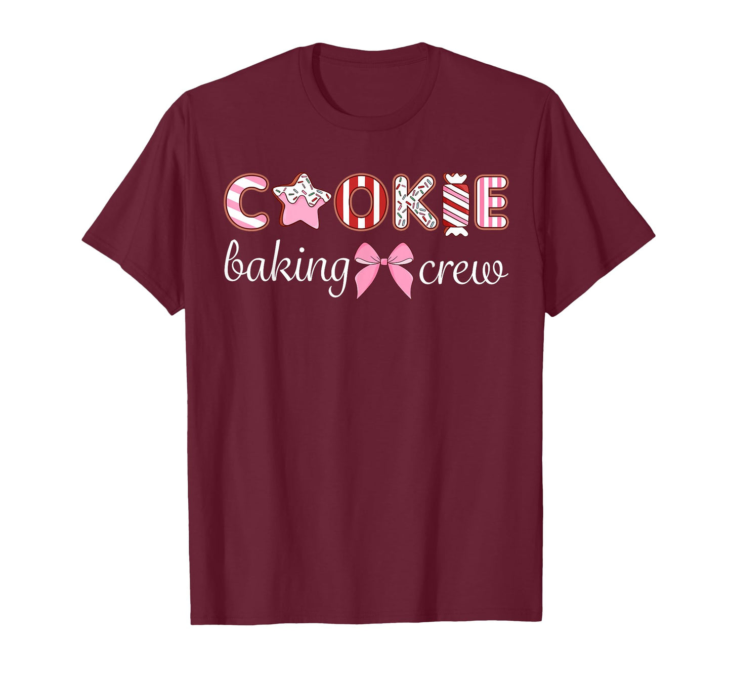 Cookie Baking Crew Bow Cute Theme Family T-Shirt