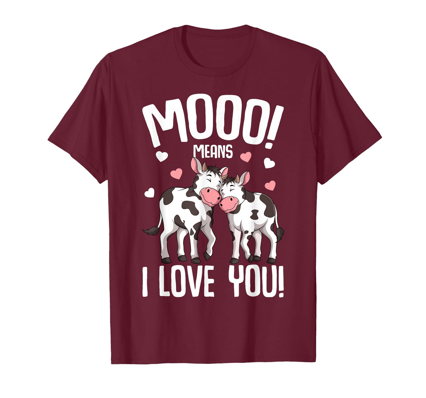 Cow Moo Women Kids Girls T-Shirt