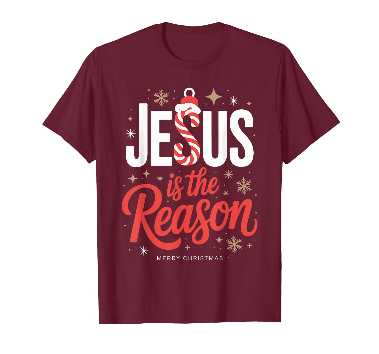 Jesus is The Reason for The Season Christian Christmas Faith T-Shirt