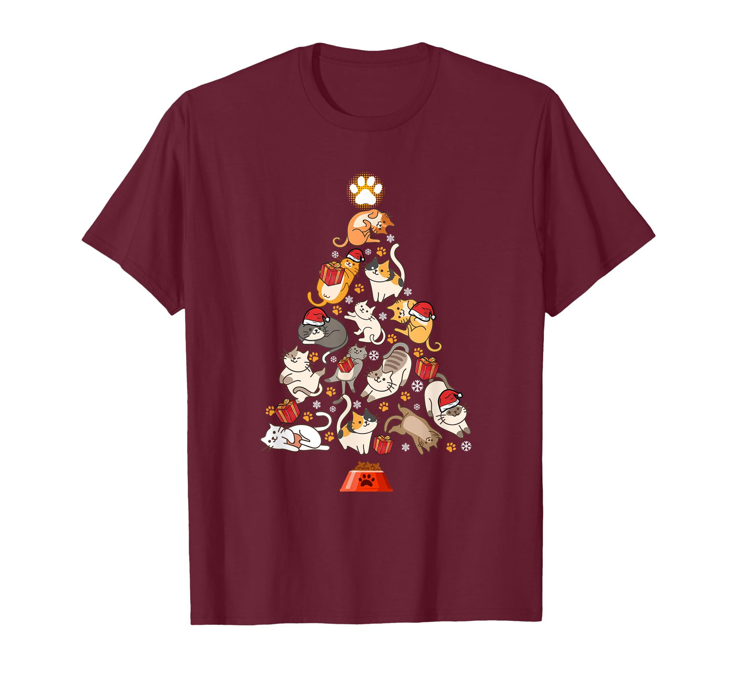 Funny Cats Christmas Men Kids Women Cat Ugly Christmas T-Shirt