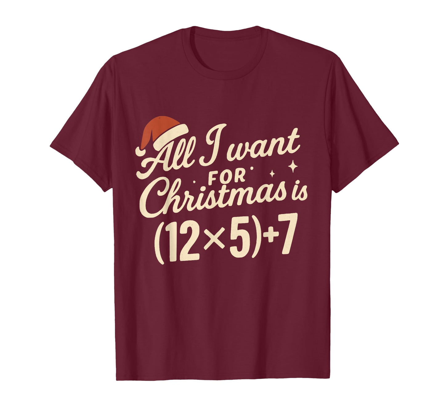 Funny 67 Christmas Math Teacher Six Seven Numbers Meme Xmas T-Shirt