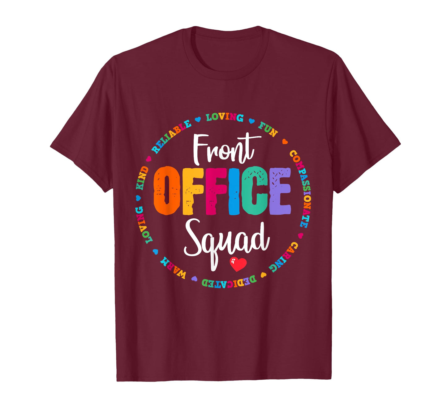 Cute School Secretary Admin Appreciation Front Office Squad T-Shirt