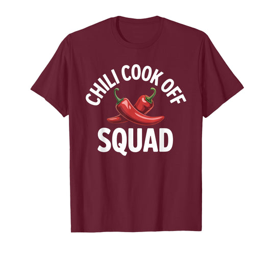 Chili Cook Off Squad Chili Contest with Red Pepper T-Shirt