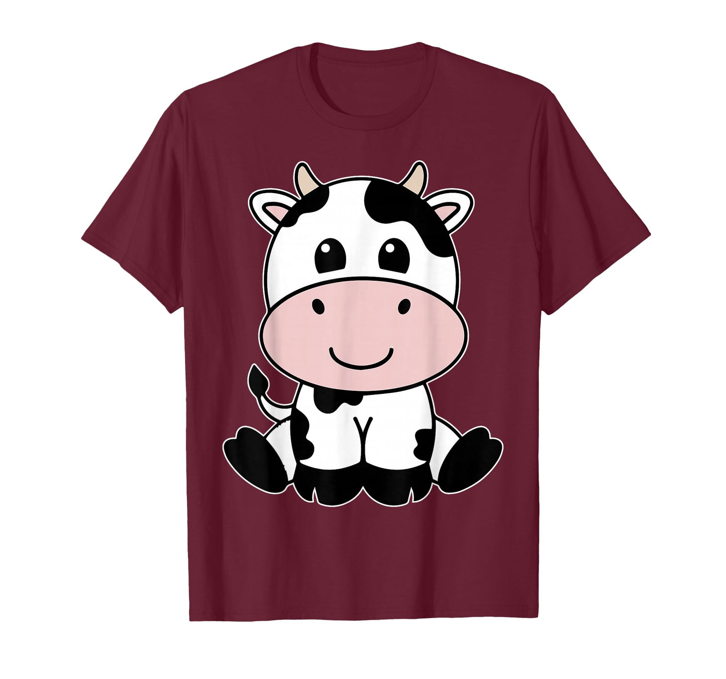 Cute Kawaii Cow Print Black and White Cow Animal T-Shirt