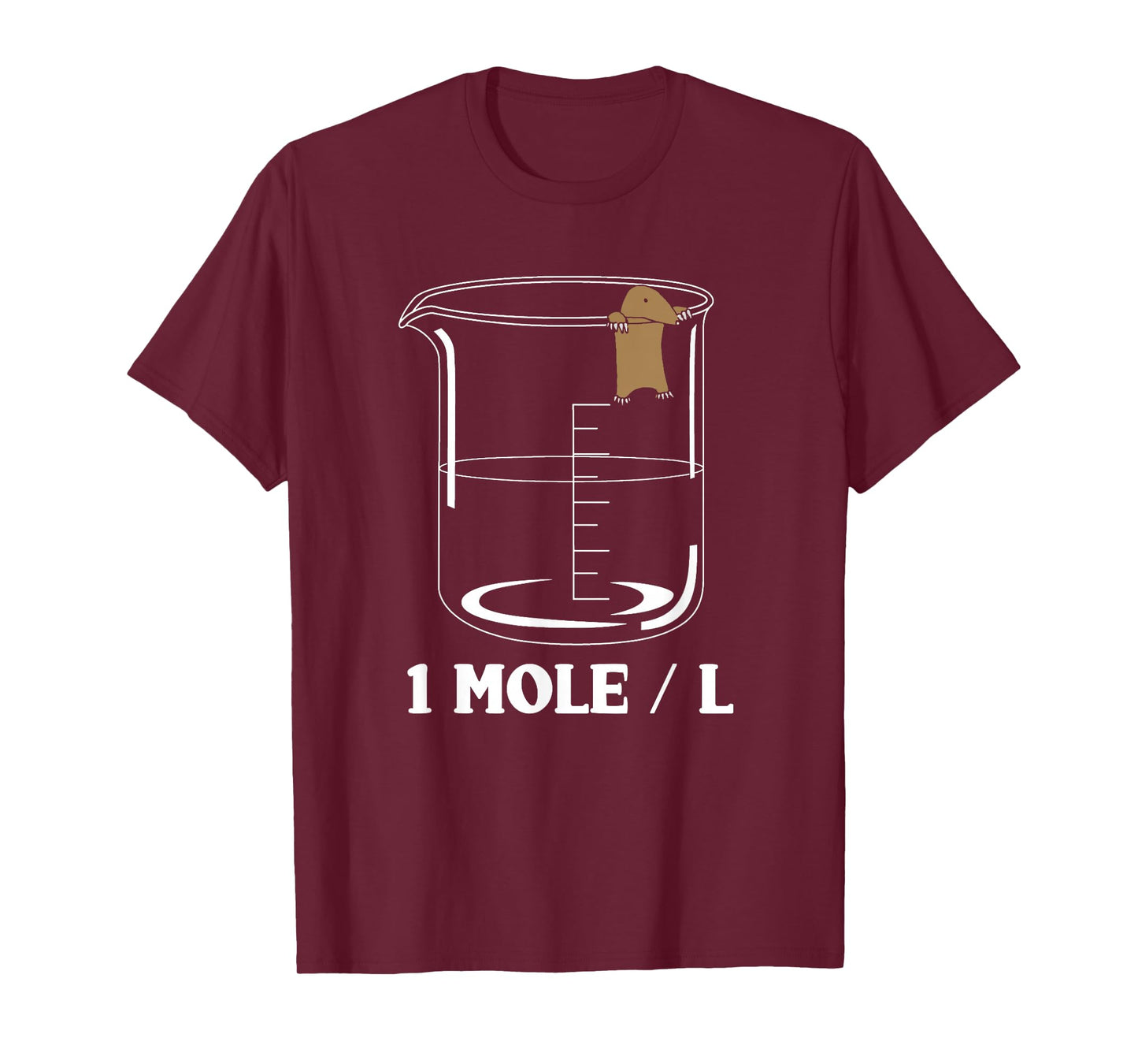 One Mole Per Liter Chemistry Biochemist T-Shirt